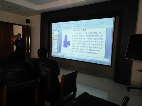 在山東魯泰紡織集團(tuán)舉辦安全閥知識學(xué)習(xí)班